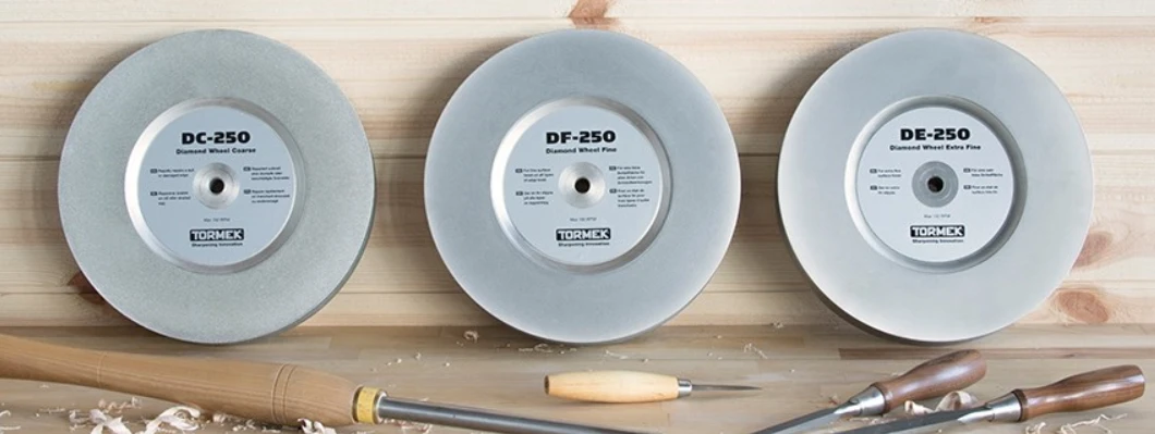 TORMEK - Meules Diamant Diamètre 250 Mm - 3 Grains Possibles : 360, 600, 1200